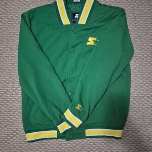 Starter Men's Secret Weapon Classic Fit Mesh Varsity Jacket Sz Large